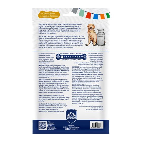 Himalayan Pet Supply Yogurt Sticks With Peanut Butter 4.8OZ