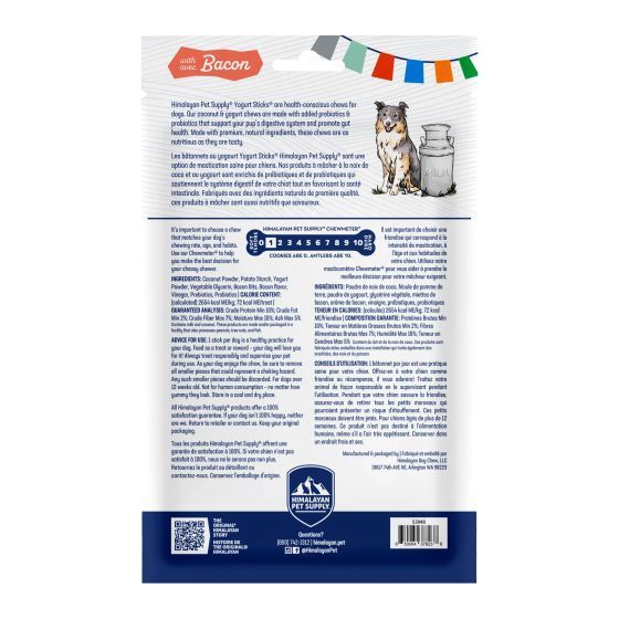 Himalayan Pet Supply Yogurt Sticks With Bacon 4.8OZ