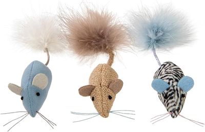Instinct Catnip Caravan \ HappyNip Toss &amp; Bat Mice 3pk