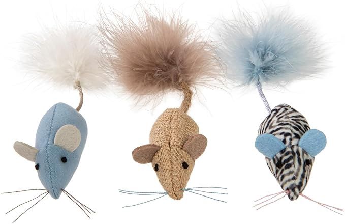 Instinct Catnip Caravan \ HappyNip Toss &amp; Bat Mice 3pk