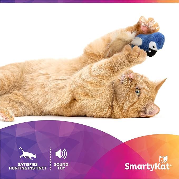 Instinct Chatty Chirp \ HappyNip Plush Bird Cat Toy