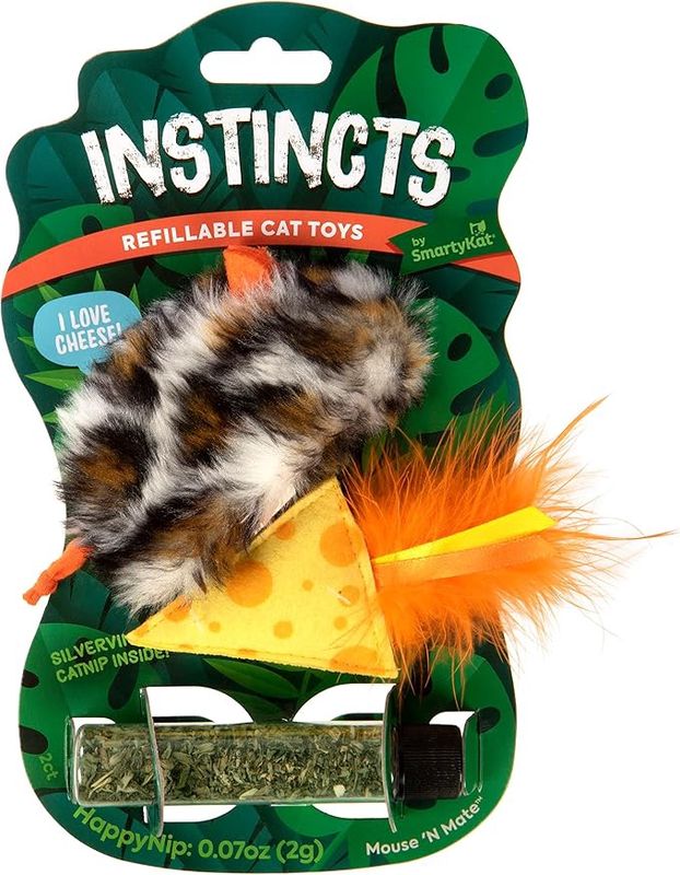 Instinct Mouse &#39;N Mate \ Refillable Mouse w/ HappyNip