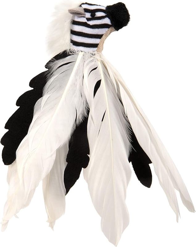 Instinct Zingy Zebra \ Toss &amp; Chase Fthered HappyNip