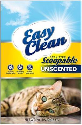 EASY CLEAN SCOOPABLE CAT LITTER 20LBS