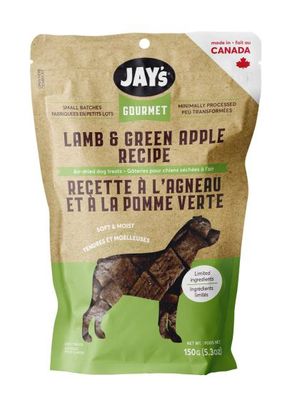 Jay&#39;s Gourmet Lamb &amp; Apple Air-Dried Treats Dog 150g