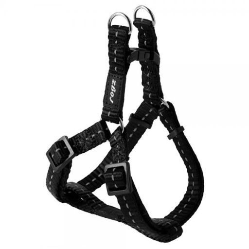 Reflective Step-In Adjusthle Harness For Small Dogs Matching Collar And Lead Availhle, Black