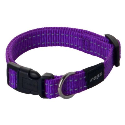 Rogz HB11-E Dogz Utility Side Release Collar Snake - Medium, Purple