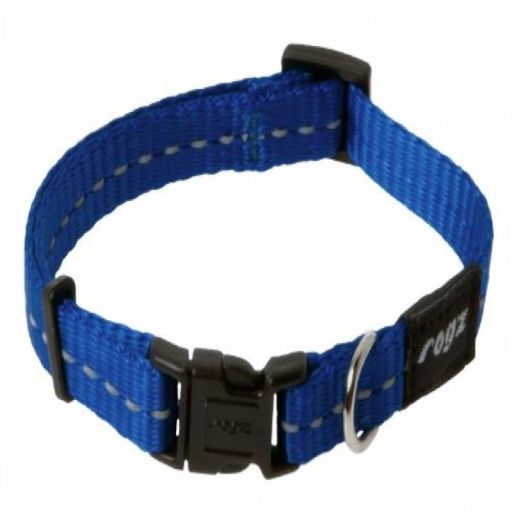 Rogz Utility Small 3/8-Inch Reflective Nitelife Dog Collar, Blue (B002DX8SM4)