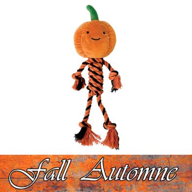 foufouBRANDS™ fouFIT™ HALLOWEEN Knotties Pumpkin Dog Toy