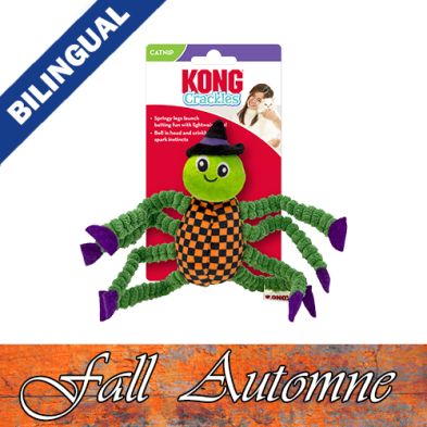 Kong® HALLOWEEN Crackles Spider Cat Toy