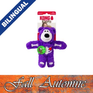 Kong® HALLOWEEN Wild Knots Skeleton Bear Assorted Small/Medium Dog Toy