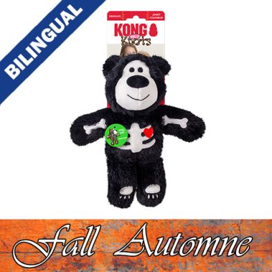 Kong® HALLOWEEN Wild Knots Skeleton Bear Assorted Medium/Large Dog Toy