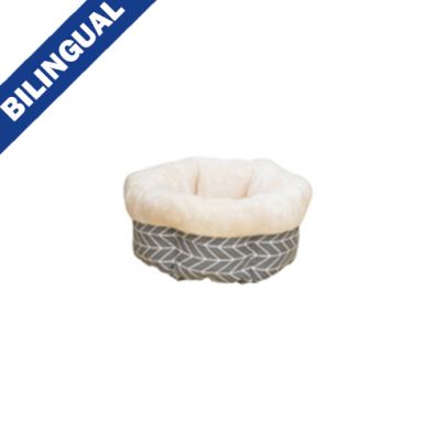 PetPals Group© Linen Pet Bed Seat with Boho Pattern