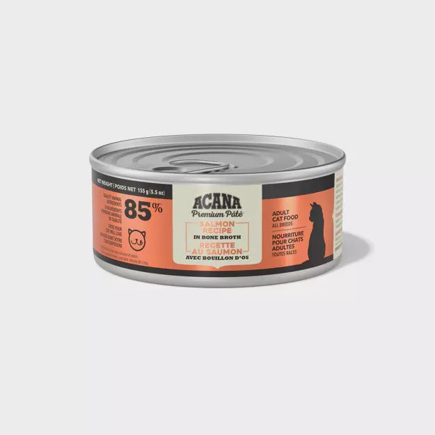 ACANA Cat Wet Food Salmon Recipe in Bone Broth 155g