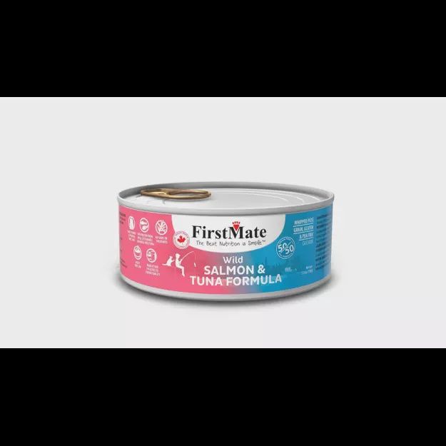 FirstMate Grain Free 50-50 Blend Salmon-Tuna Blend Cat Can 156g