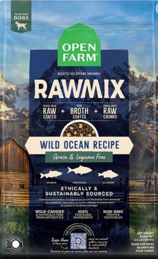 Open Farm RawMix Wild Ocean Recipe Grain &amp; Legume Free Dry Dog Food - 3.5 Lb Bag
