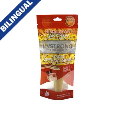 LIVSTRONG Himalayan Yak Cheese Infused with Coconut &amp; Banana Dog Treat 75gm