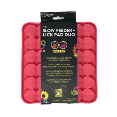 Spunky Pup® Slow Feeder &amp; Lick Pad Duo Petal