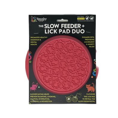 Spunky Pup® Slow Feeder &amp; Lick Pad Duo Flower