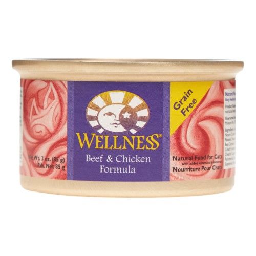 Adult Beef and Chicken Canned Cat Food, 3 OZ