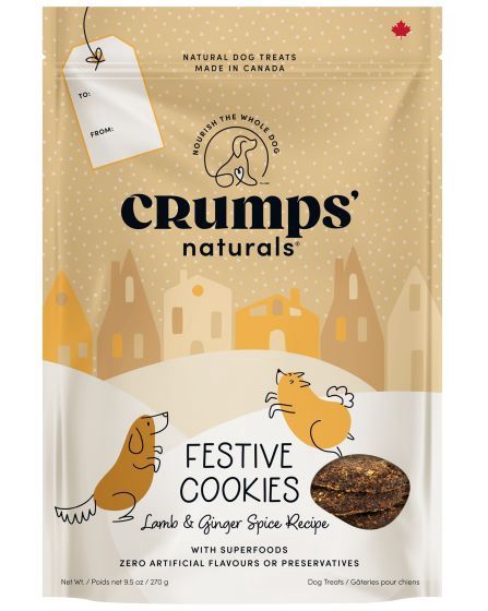 Crumps Natural Festive cookies Lamb and ginger Recipe
