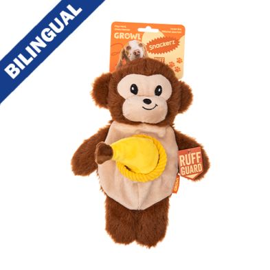 Growl™ Snackerz Milo the Monkey Dog Toy