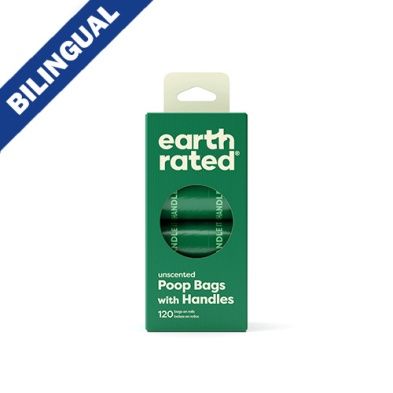 earth rated® Easy-Tie Handle Poop Bags on Refill Rolls Unscented (120ct)