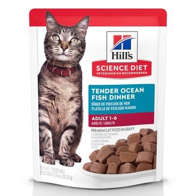 Hill s Science Diet Wet Cat Food Pouches  Adult  2.8 oz Pouch
