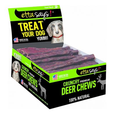 Etta Says!® Crunchy Deer Chews 4 Dog Treat