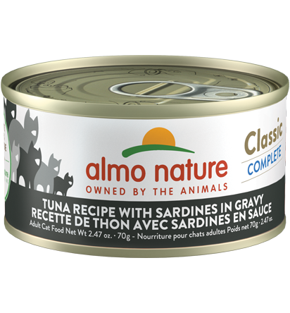 Almo Classic Complete Cat Food - Tuna Recipe With Sardines In Gravy 1x70g