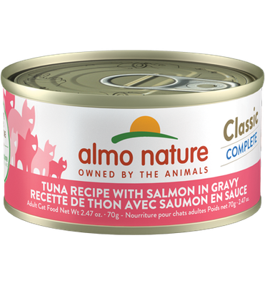 Almo Classic Complete Cat Food - Tuna Recipe With Salmon In Gravy 1x70g