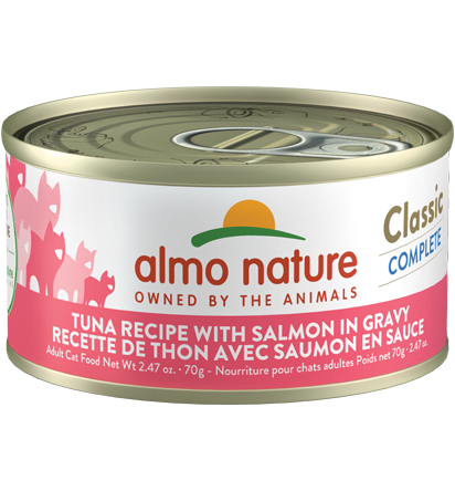 Almo Classic Complete Cat Food - Tuna Recipe With Salmon In Gravy 1x70g
