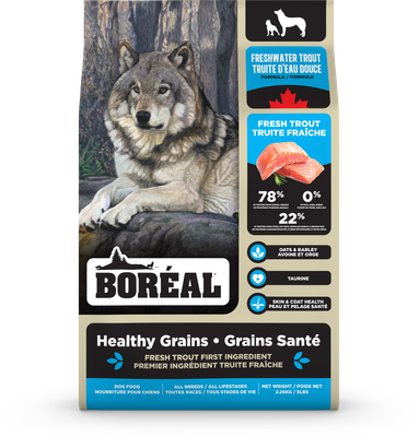 Boreal Healthy Grains Freshwater Trout Dry Dog Food 22 lbs