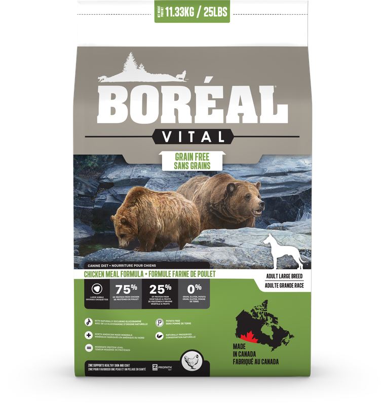 Boreal Vital Grain Free Large Breed Chicken 25 lbs