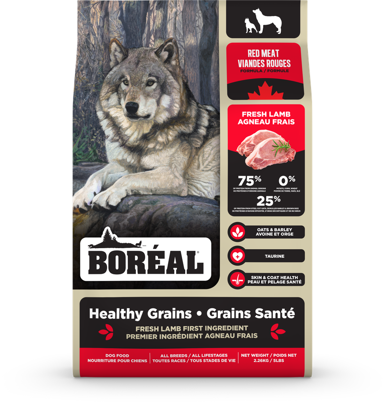 Boreal Healthy Grains Large Breed Dog Red Meat 30 lbs