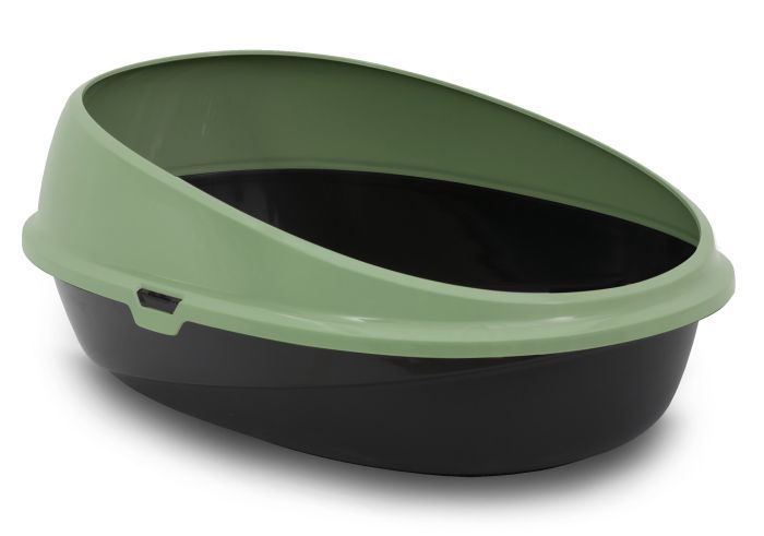 Bergamo Pin Up Eco Litter Pan Sage Cat 1pc 59x39.5x27cm
