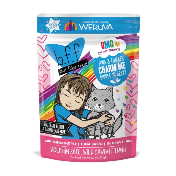 Weruva BFF OMG Tuna &amp; Chicken Charm Me 3 oz Pouch