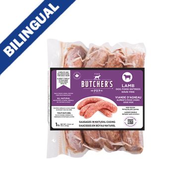 Butcher pup lamb dog food 1lb