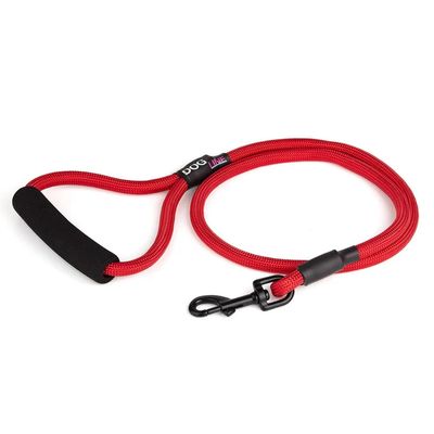 Dogline Round Nylon Leash 4ft W1/3 - Red