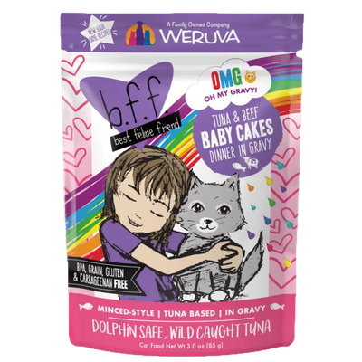 Weruva bff OMG Cat Tuna &amp; Beef Baby Cakes 3OZ