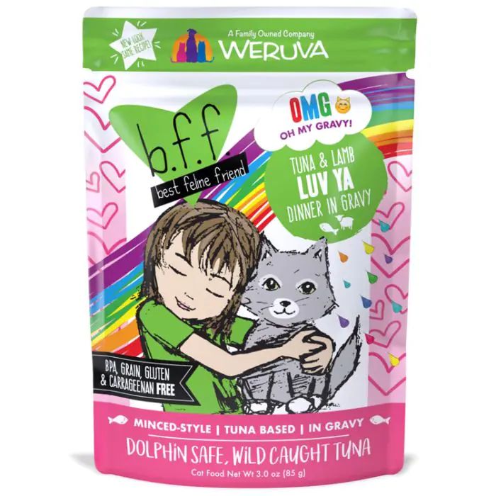 Weruva B.F.F. OMG Tuna &amp; Lamb Luv Ya Cat Food, 85g
