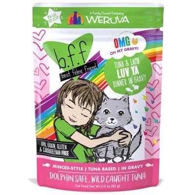 Weruva B.F.F. OMG Tuna &amp; Lamb Luv Ya Cat Food, 85g