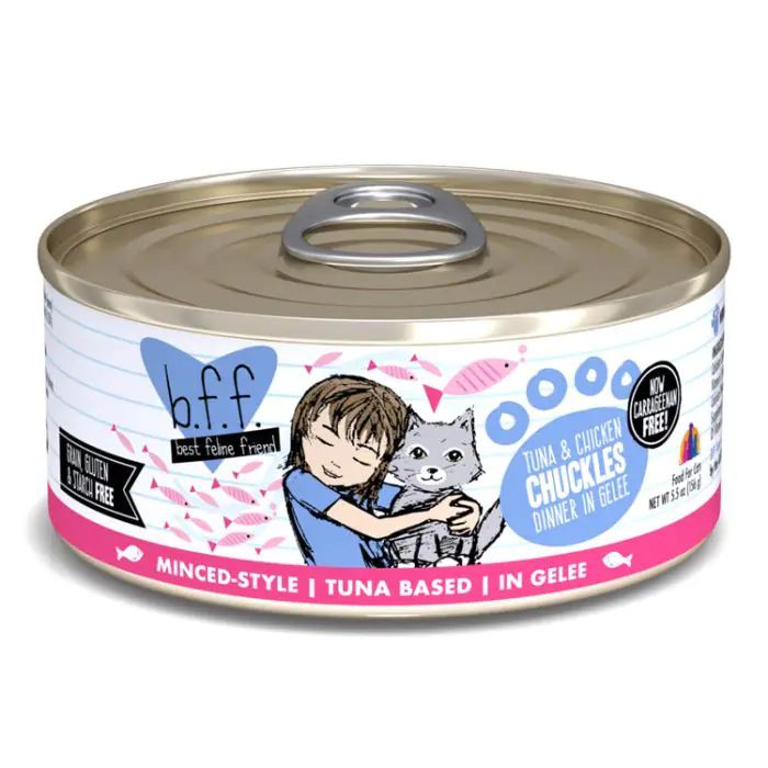Weruva B.F.F. Originals Tuna &amp; Chicken Chuckles Cat Food, 156g