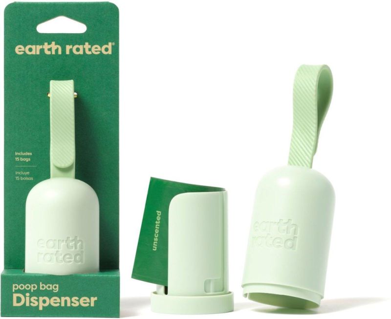 earth rated® Leash Dispenser 2.0 with 15 Unscented Bags