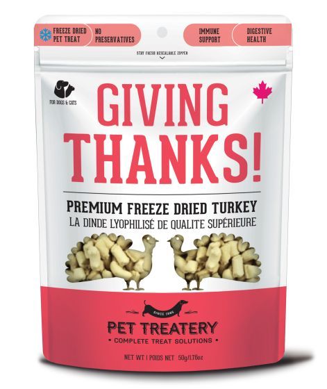 Granville Giving Thanks! Premium Freeze Dried Turkey Treats for Cats and Dog 50g