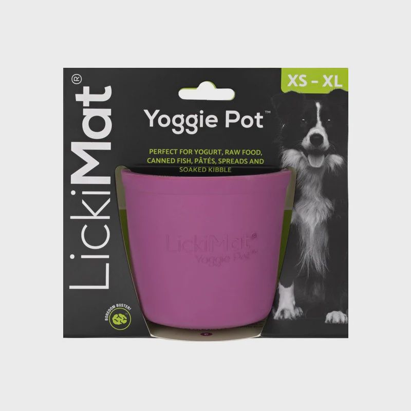LickiMat Yoggie Pot Slow Feeder Dog Bowl
