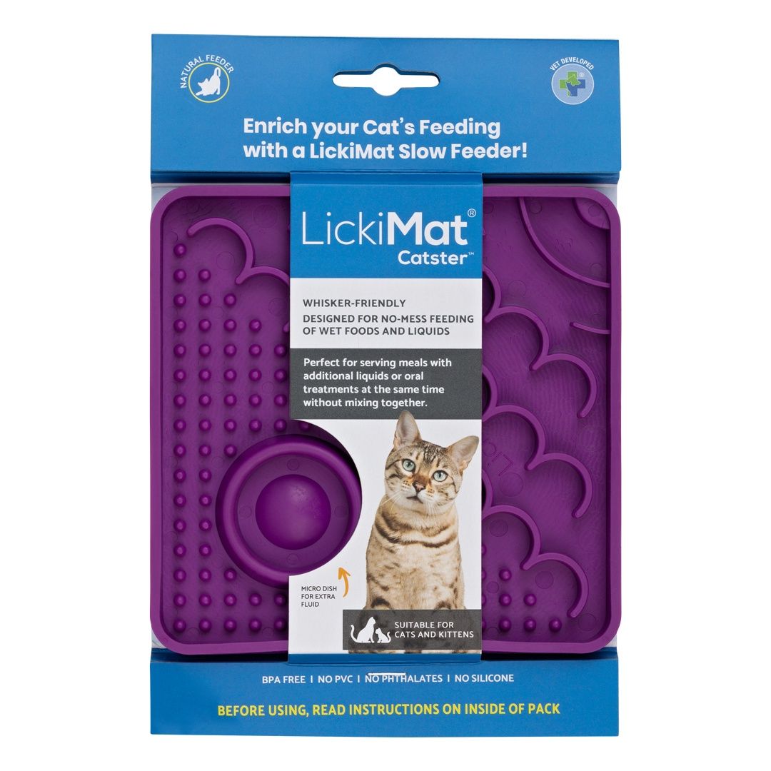 LickiMat Classic Caster Slow Feeder For Cats
