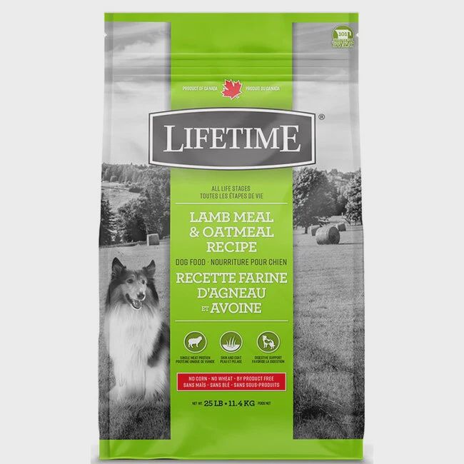 Lifetime All Life Stages Lamb And Oatmeal Dog 11.4kg