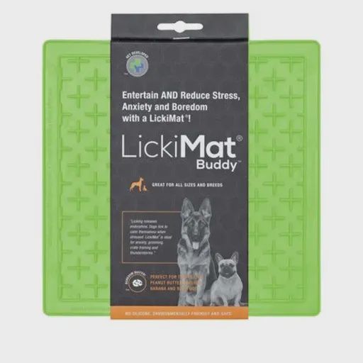 LickiMat Buddy Classic Green Anti-voracity Feeder for Dogs
