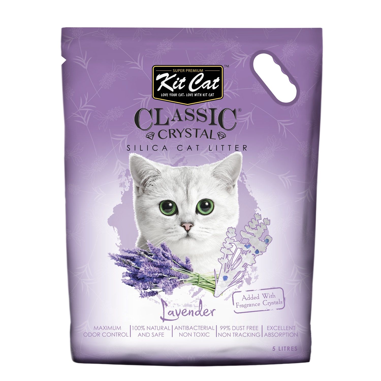 Kit Cat® Classic® Crystal Silica Cat Litter Lavender 2.1kg